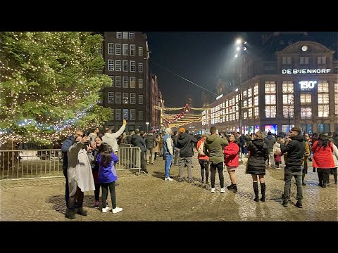 New Year's Eve in Amsterdam - Dam Square 2021