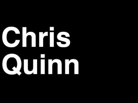 How to Pronounce Chris Quinn San Antonio Spurs NBA Basketball Slam Dunk Free Throw Shot