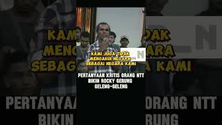 Download lagu pertanyaan orang NTT bikin Rocky Gerung geleng-geleng. #rockygerung  #shortsviral #politi #ntt mp3