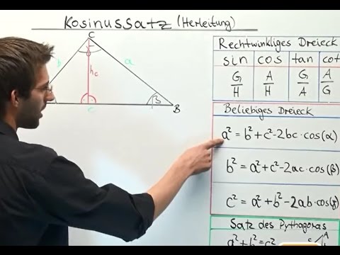 Kosinussatz Herleitung - Trigonometrie