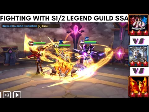 Global Top G3 siege Battle, Fighting with Season 1/2 Legend Guild Say Swag Again. Summoners War.