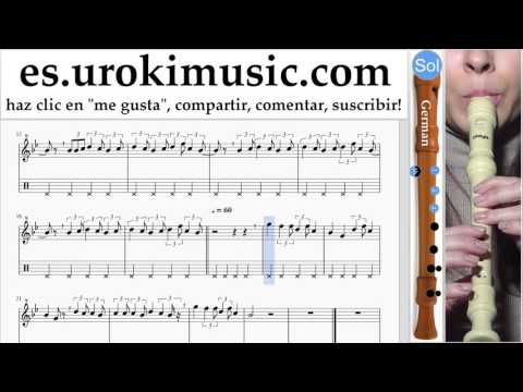 Como Tocar flauta dulce G. Lukas Graham - 7 Years Tablatura Parte#2 um-i927