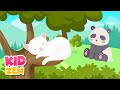 Relaxing Music For Children - Be Calm and Focused (cute animals) | 3 Hours Extended Mix