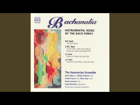 Wilhelm Friedmann Bach: Duet for two flutes in G Major, F. 59: I. Allegro ma non troppo