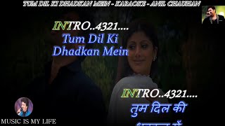 Tum Dil Ki Dhadkan Mein Karaoke With Scrolling Lyr