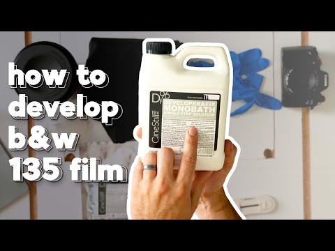 How to develop black and white film with one easy step - CineStill DF96 Monobath
