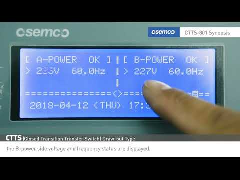 OSEMCO / OSS-CTTS Manual (English) Closed Transition Transfer Switch