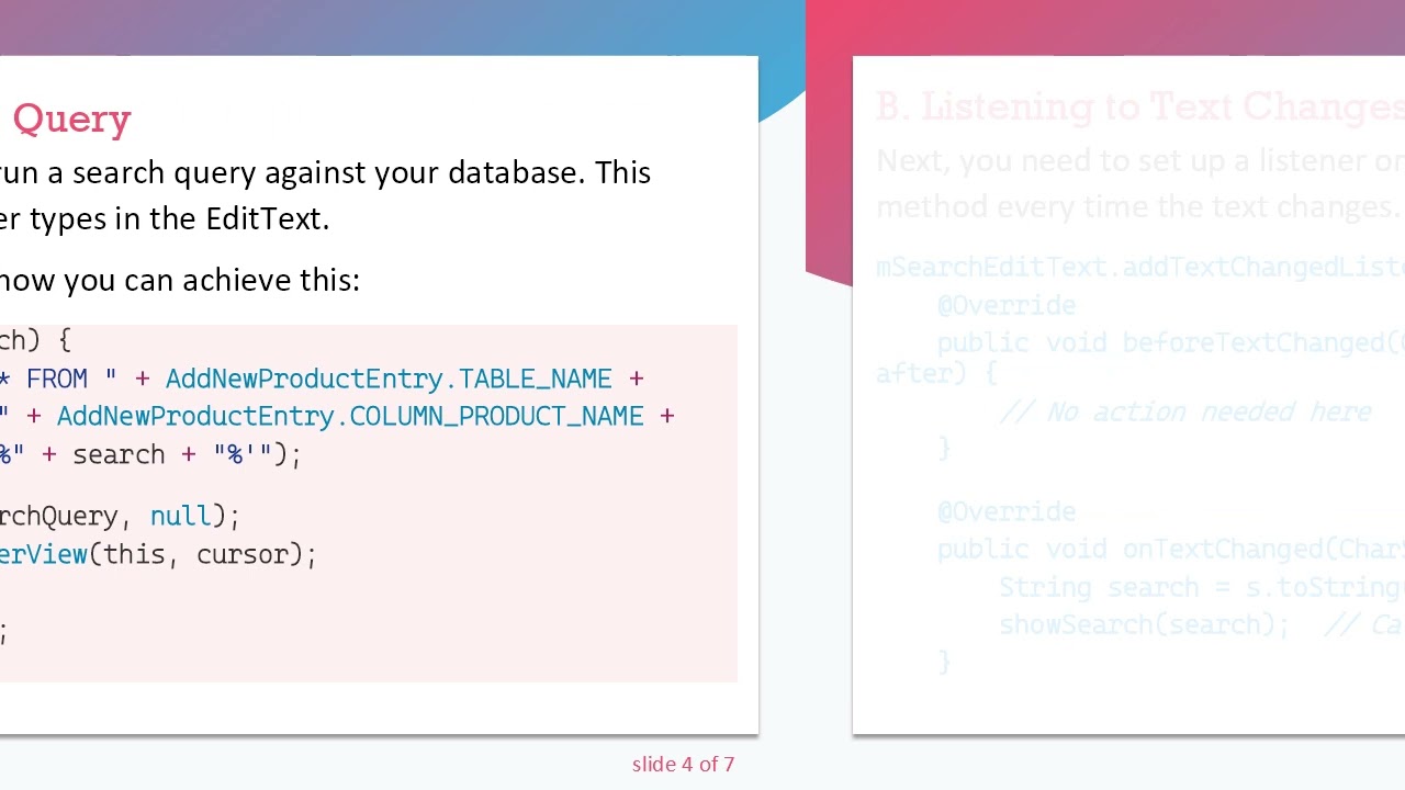 How to Implement a Search Functionality in ListView for Your Android App Using SQLite