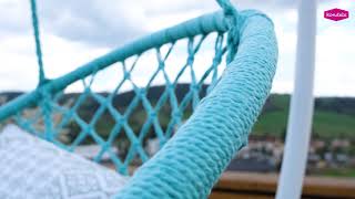 Závesné kreslo, mentolové, AMADO 2 NEW