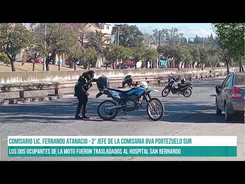 SALTA - Choque entre una motocicleta y un automóvil en av. Yrigoyen #canal7salta