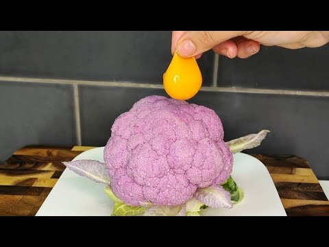 Se hai il cavolfiore e un uovo fai questa deliziosa ricetta al forno! Ricetta pronta in 5 minuti 😍
