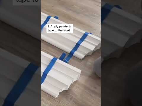5 minute window moulding - crosshead #diy #moulding #diyhome #diyshorts #home #easydiy