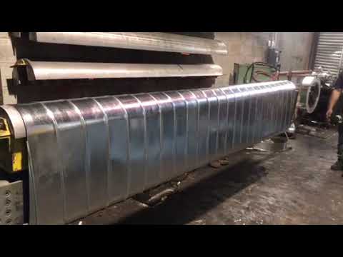 Making Oval Spiral Pipe
