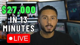 LIVE DAY TRADING - $27,000 Profit (/ES $SPY $SPX)