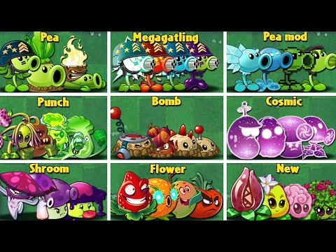 Random 16 Team Plants Vs 4 Team Zombies - Who Will Win? - Pvz 2 Battlez