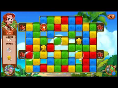 Lost Island Blast Adventure Level 604 - NO BOOSTERS 🏝️ | SKILLGAMING ✔️