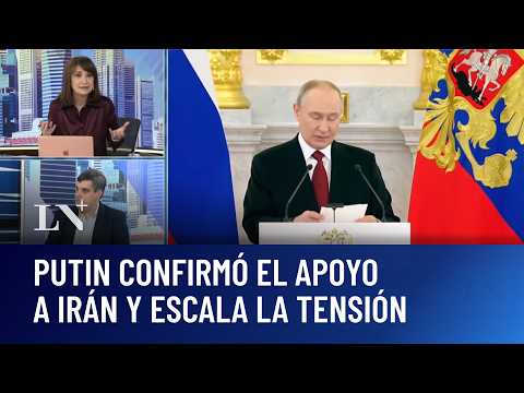 Guerra en Medio Oriente: Putin confirmó el apoyo a Irán y escala la tensión