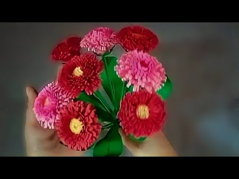 How To Make A Bellis Perennis Daises Paper Flower (FULL TUTORIAL)