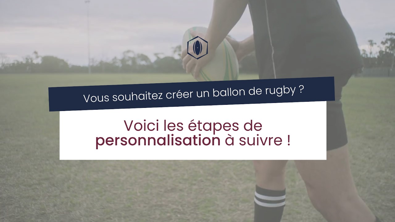 Tutoriel personnalisation ballon de rugby WALOMO SportCom