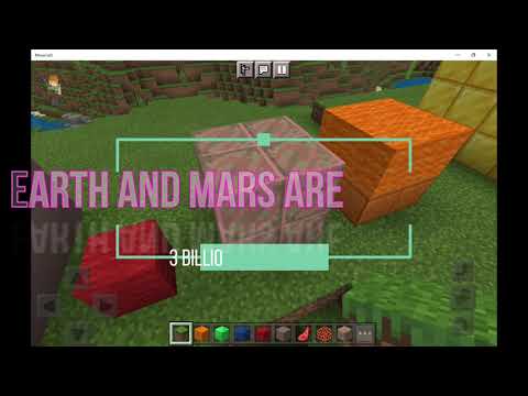Future of the solar system on Minecraft