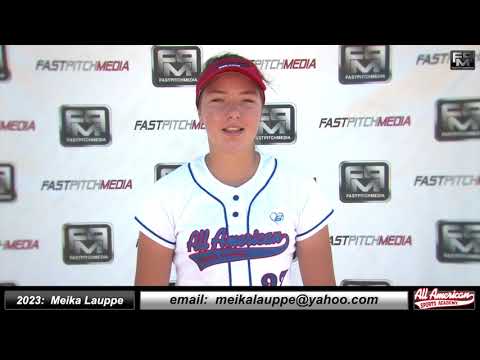 2023 Meika Lauppe Power Pitcher Softball Skills Video - AASA 18 Gold Merrida