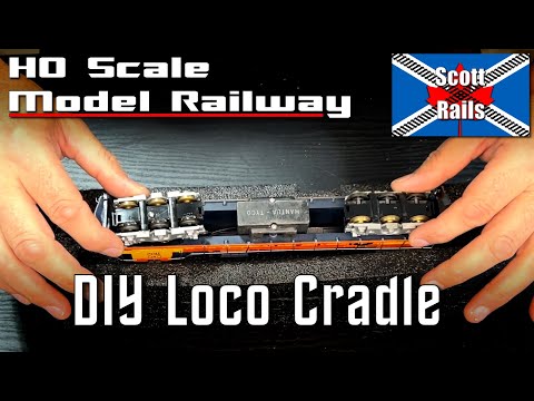 Make A Simple Loco Cradle For Your Model Trains From Packaging Material