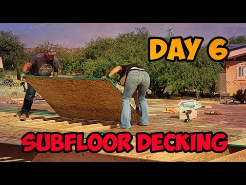 #strawbale #naturalbuilding How to Build a Straw Bale House | Episode 6 | Decking