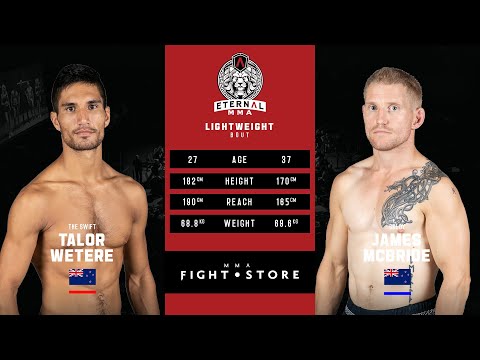 ETERNAL MMA 50 - TAYLOR WETERE VS JAMES MCBRIDE - MMA FIGHT VIDEO