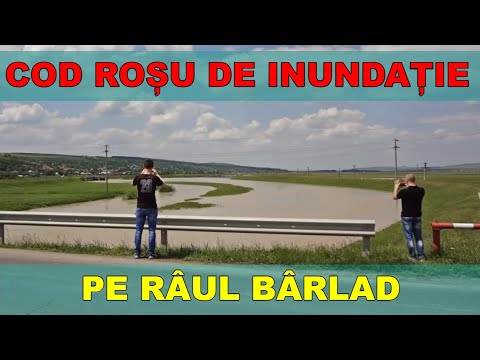Pericol de inundatie pe râul Barlad zona Rediu Vaslui