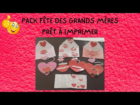 PACK FÊTE DES GRANDS MÈRES - BONNE FÊTE MAMIE PRÊT À IMPRIMER