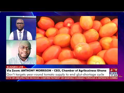 Government targets year-round tomato supply under the Ghana Tomato Self-Sufficiency Initiative.