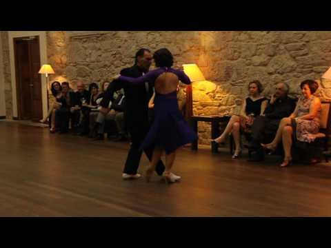  Diego Cornella Jaimez  and  Laura Diez  are  dancing  at  Compostela Tango Festival  in  2017