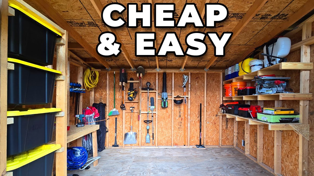 13 Simple Shed Storage Ideas