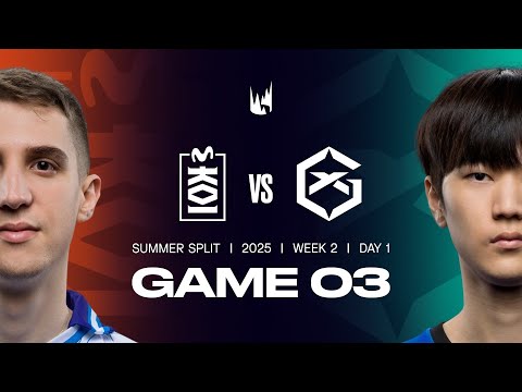 MKOI v GX | 2025 LEC Summer | Week 2 Day 1 | Movistar KOI vs. GIANTX Game 3