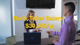$30,000 Bank Teller Salary - Job Details