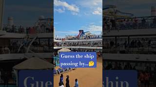 Can you guess which ship is passing by?  #cruiseship #travel #cruise #shorts