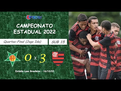 PORTUGUESA 0 x 3 FLAMENGO (Estadual 2022 - Quartas de Final jogo de Ida) - Sub 15