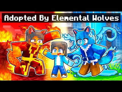 EPIC: Adopted by Elemental Wolves in Minecraft!