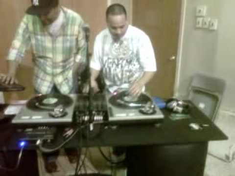 DJ YNot, DJ Wade o and DJ Official on the 1's and 2's and the ipad lol