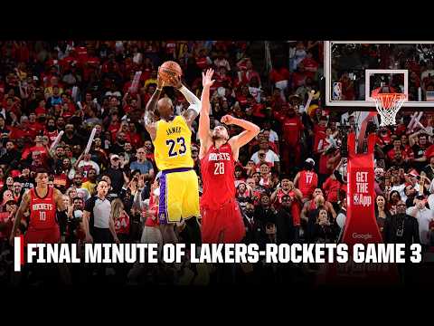 ABSURD FINAL MINUTE‼️Lakers capitalize on back-to-back turnovers, send Game 3 to OT | NBA on ESPN