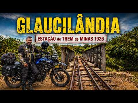 De Moto no Interior do Sertão Mineiro|Encontrei Estação de TREM de 1926|GLAUCILÂNDIA em Minas EP/03