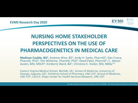 Thumbnail image of video presentation for Nursing Home Stakeholder Perspectives on the Use of Pharmacogenetics in Medical Care