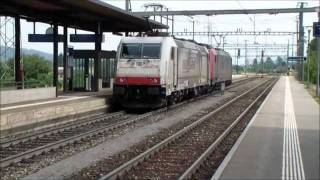 preview picture of video 'Trafic ferroviaire à Hendschiken 1/2'