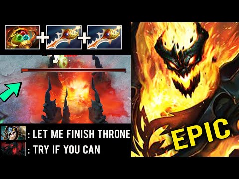 EPIC SH!T 2x Rapier + Apex SF Megacreeps Defense vs Hark Slark Epic Comeback 7.24 Top Immo Dota 2