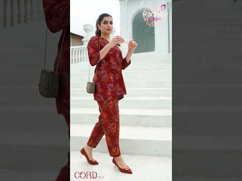 Radhika Cord Vol 3 Muslin Wholesale Co-Ord Set Catalog – product video thumbnail