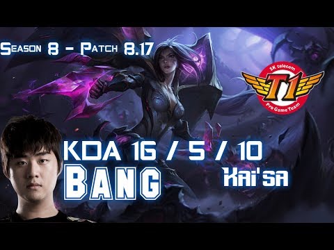 SKT T1 Bang KAI'SA vs TWITCH ADC - Patch 8.17 KR Ranked
