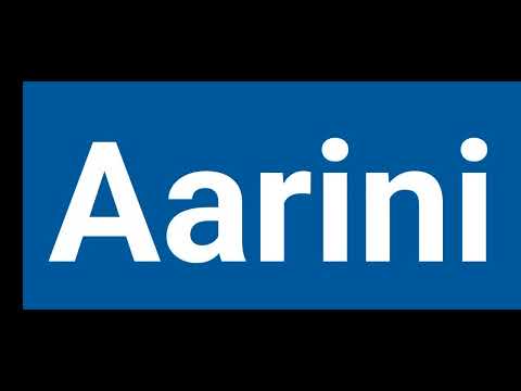 how to pronounce Aarini | pronounce Aarini | pronunciation of Aarini | Aarini name status