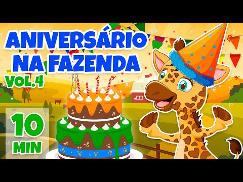 Aniversário na Fazenda Vol. 4 - Giramille 10 min | Desenho Animado Musical