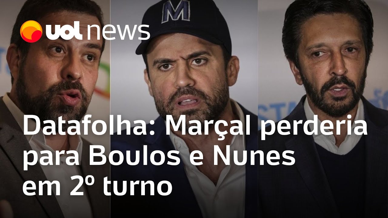 Datafolha: Marçal perderia para Boulos e Nunes em 2º turno, e prefeito venceria deputado