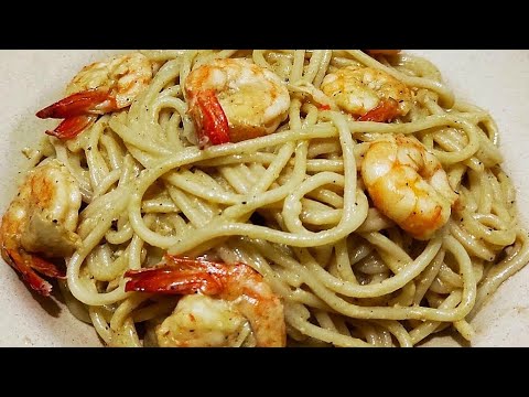 Salted Egg Shrimp Pasta | Shrimp Pasta Recipe
